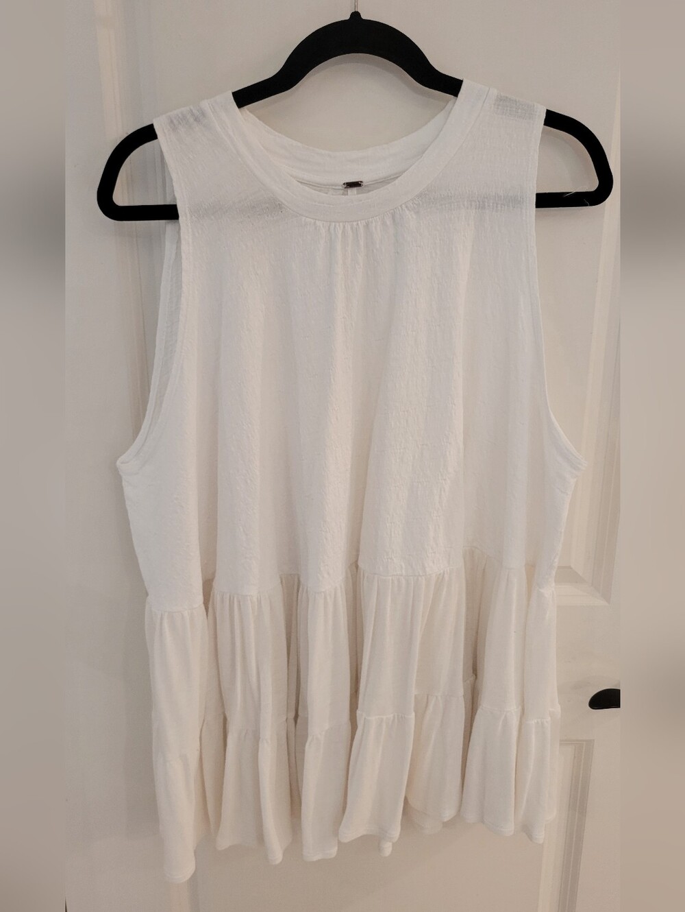 Free People Right On Time Tunic White Size L